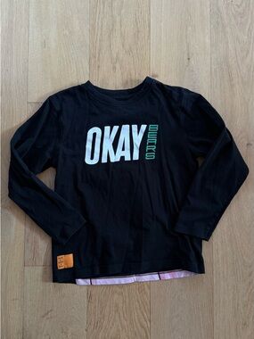 ZARA KIDS OKAY Bears Black Long-Sleeve Kids Tee